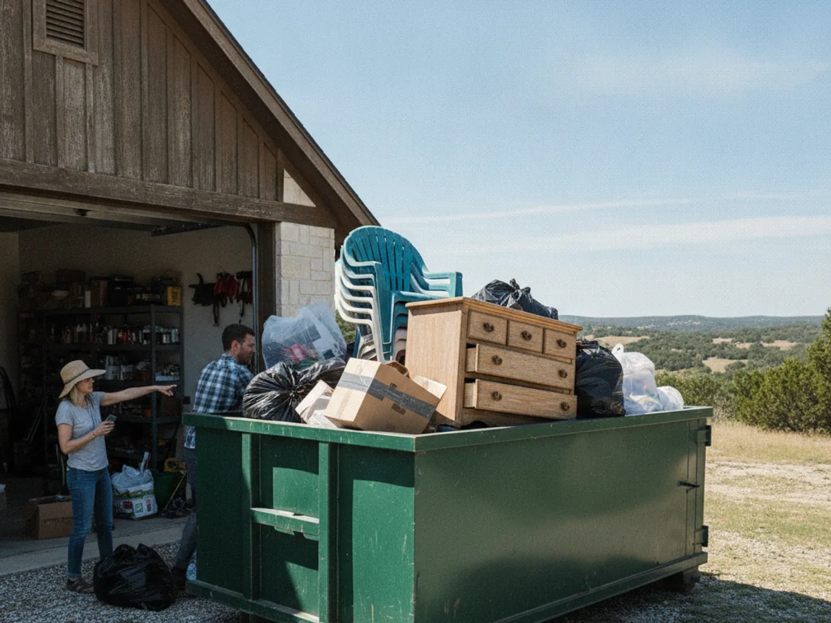 Home Cleanout Dumpster in Canyon Lake, TX